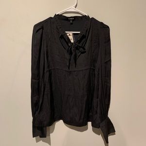 NWT Black Studded Express Top